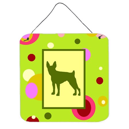 Carolines Treasures Fox Terrier Aluminium Metal Wall Or Door Hanging Prints CK1085DS66